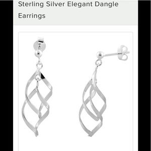 Silver dangle earrings